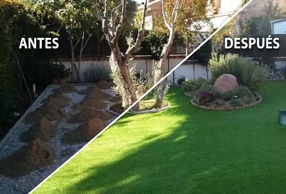 Césped artificial para exteriores instalado en Arroyomolinos
